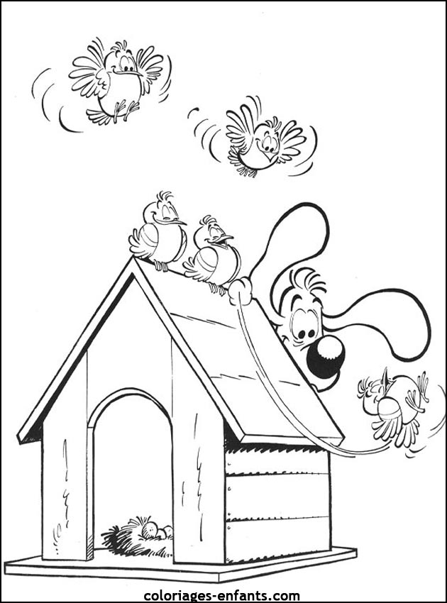 coloriage de chien pour enfants