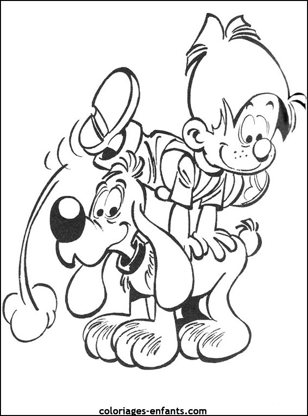 Coloriage de chiens à imprimer