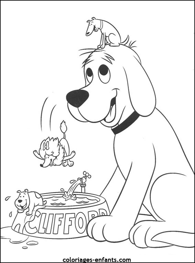 coloriage de chien pour enfants