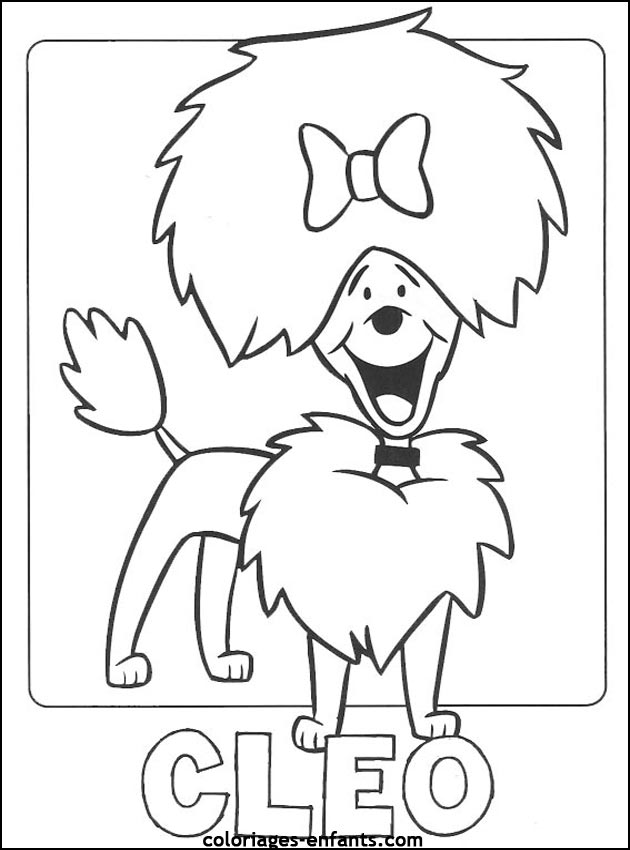 coloriage de chien pour enfants