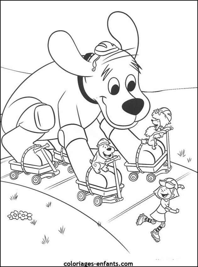 coloriage de chien pour enfants