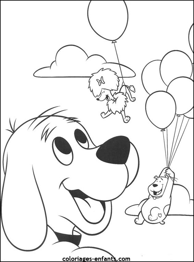 coloriage de chien pour enfants