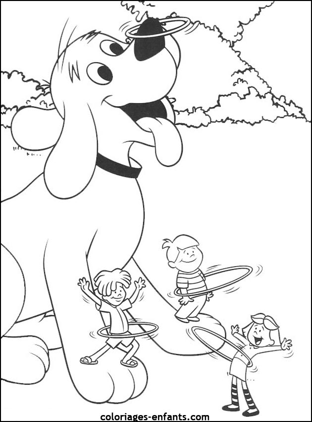 coloriage de chien pour enfants