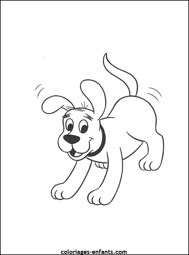 coloriage de chien pour enfants