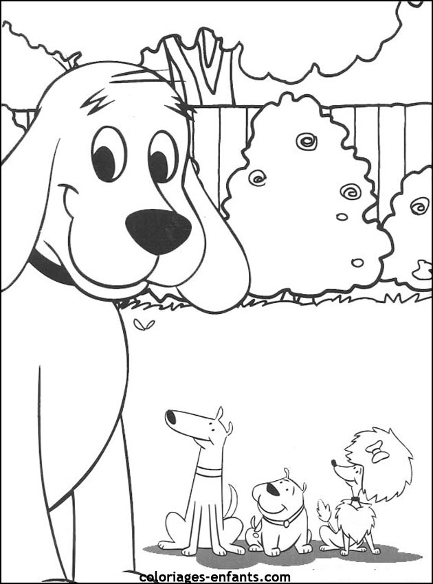 coloriage de chien pour enfants