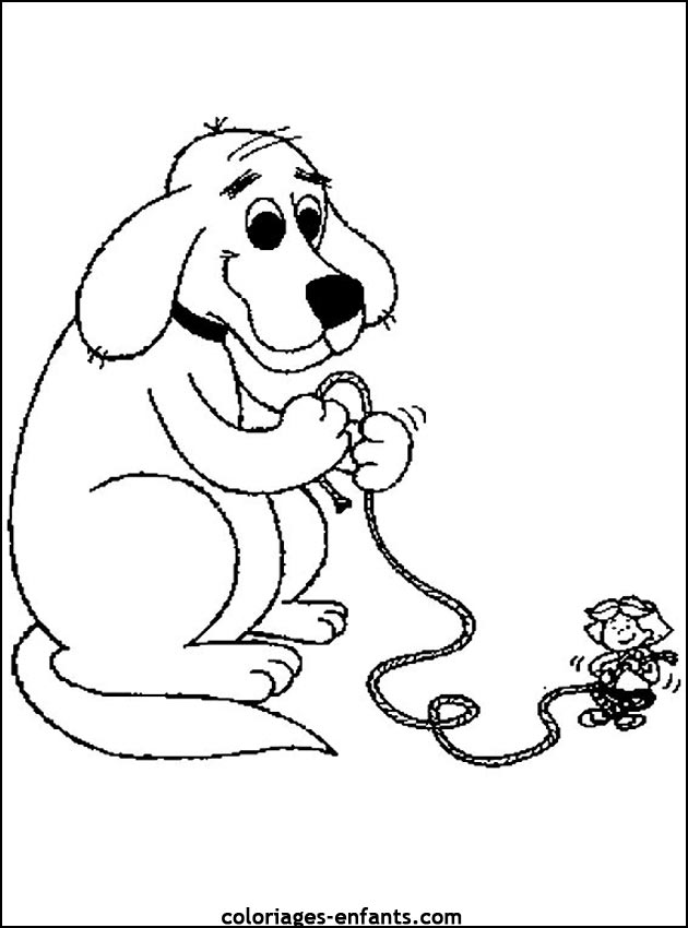 coloriage de chien pour enfants