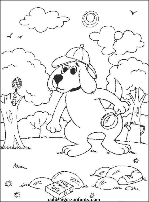 coloriage de chien pour enfants