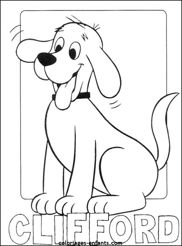 coloriage de chien pour enfants