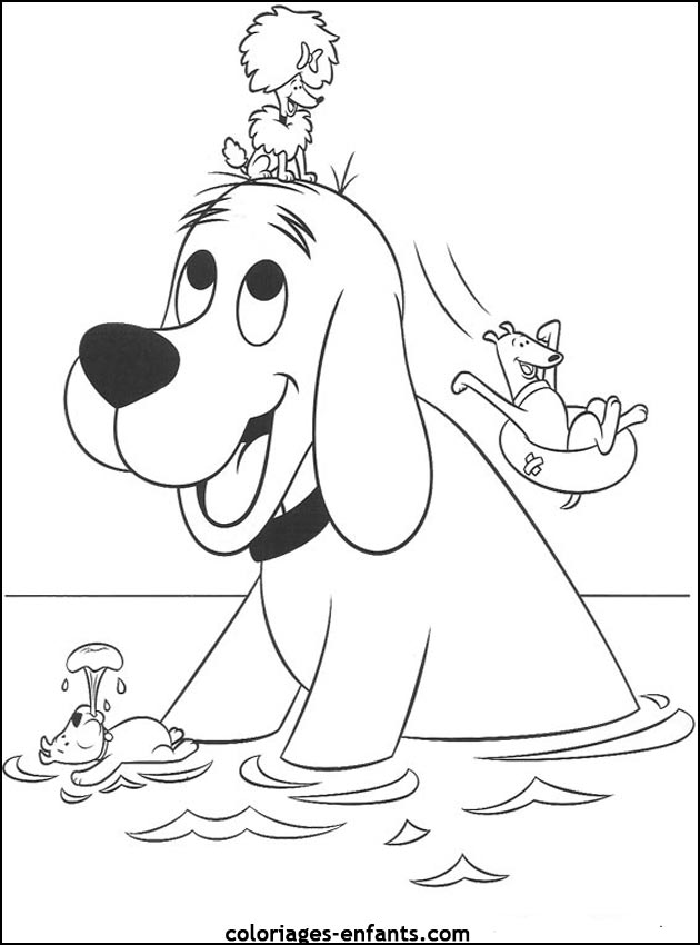 coloriage de chien pour enfants