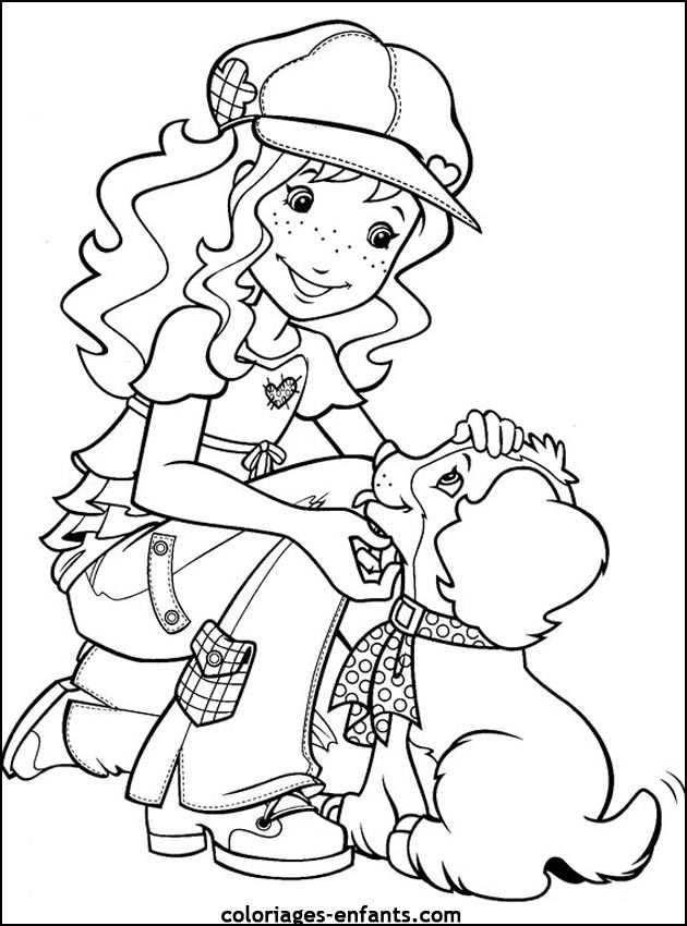 coloriage de chien pour enfants