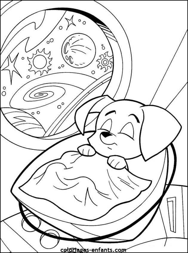 coloriage de chien pour enfants