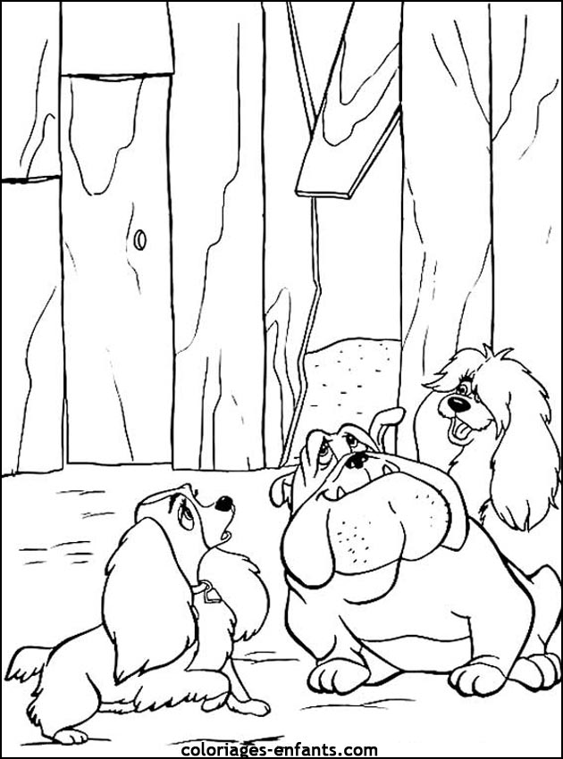 coloriage de chien pour enfants