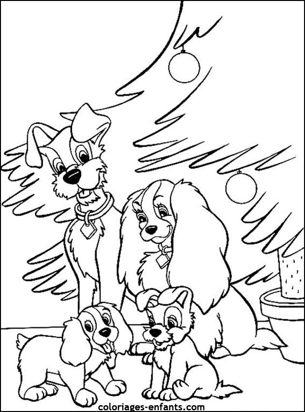 coloriage de chien pour enfants