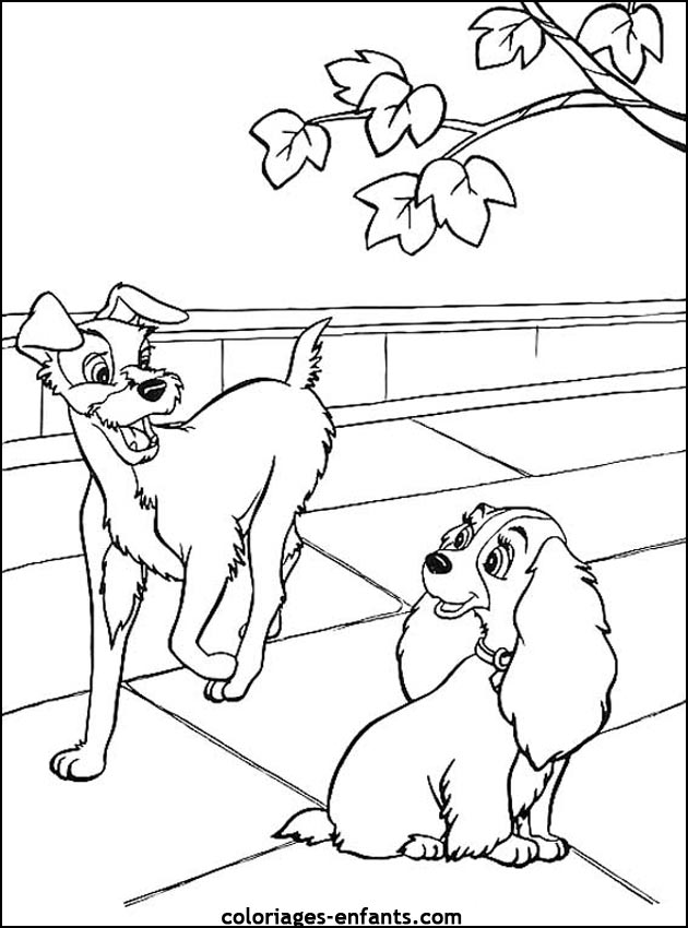 coloriage de chien pour enfants