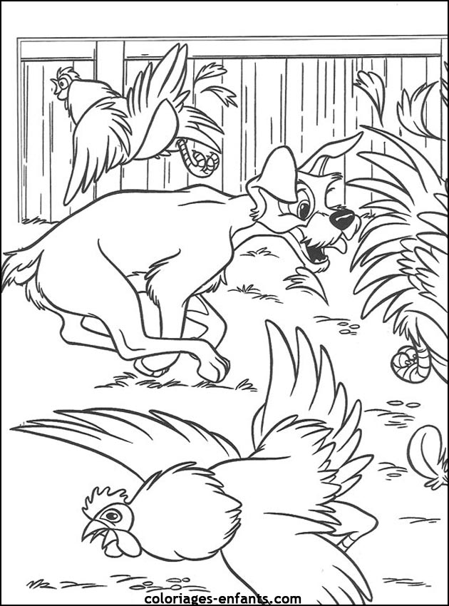 coloriage de chien pour enfants