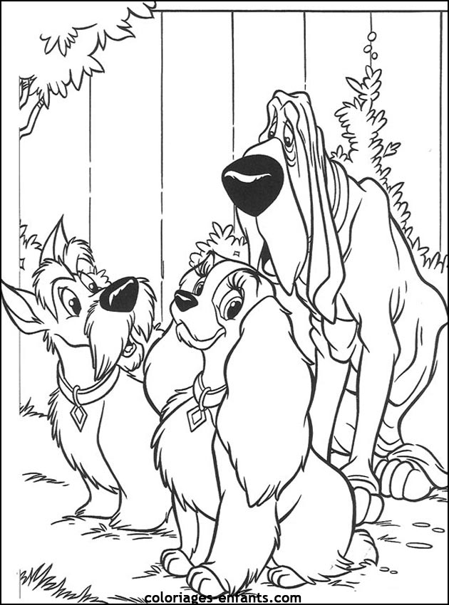 coloriage de chien pour enfants