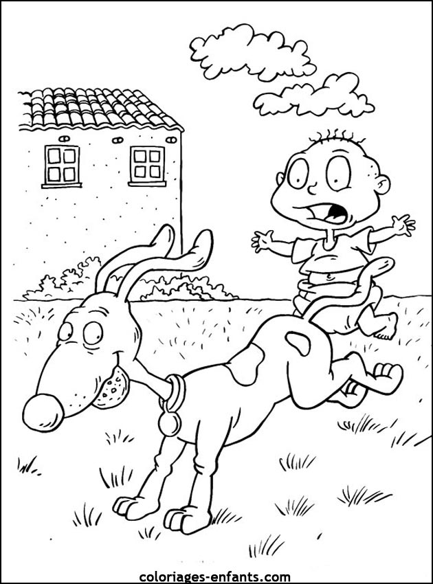 coloriage de chien pour enfants