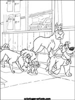 Coloriages de chiens