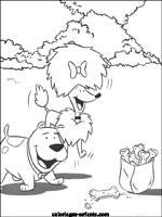 Coloriages de chiens