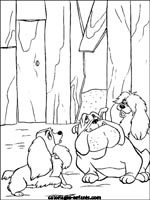 Coloriages de chiens