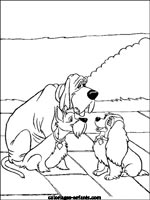 Coloriages de chiens