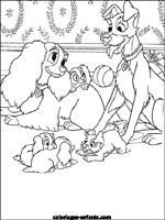 Coloriages de chiens