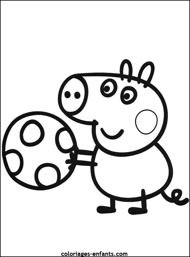 coloriage de cochon pour les enfants