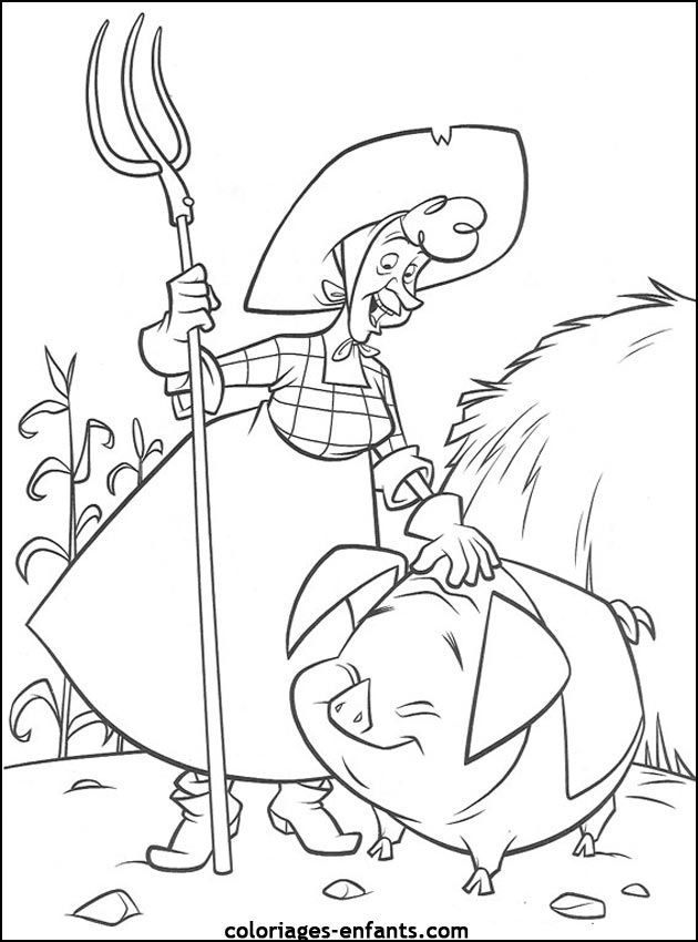 coloriage de cochon pour les enfants