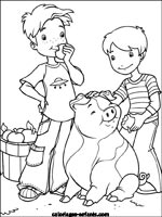 Coloriages de cochons