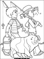 Coloriages de cochons