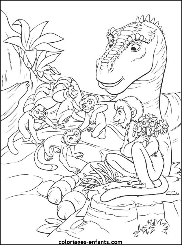 coloriage de dinosaure