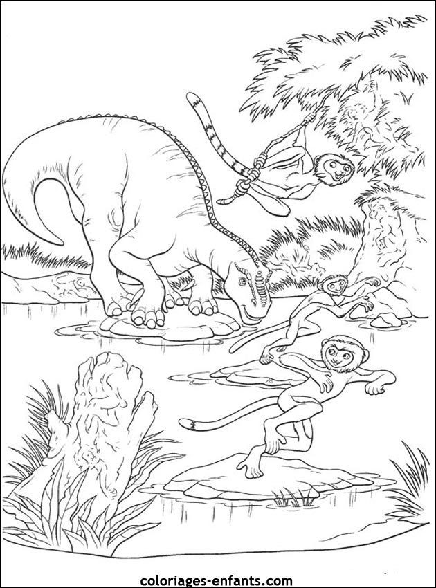 coloriage de dinosaure