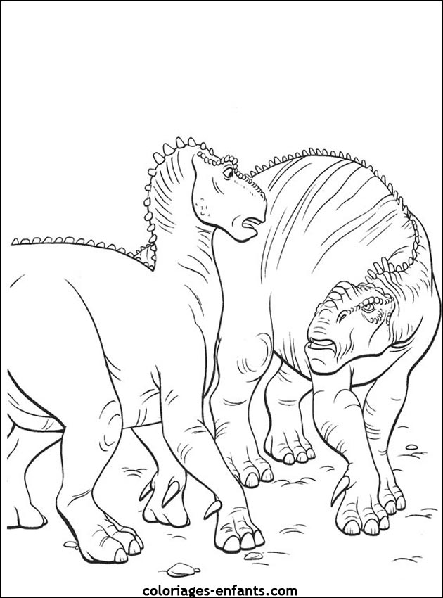 coloriage de dinosaure