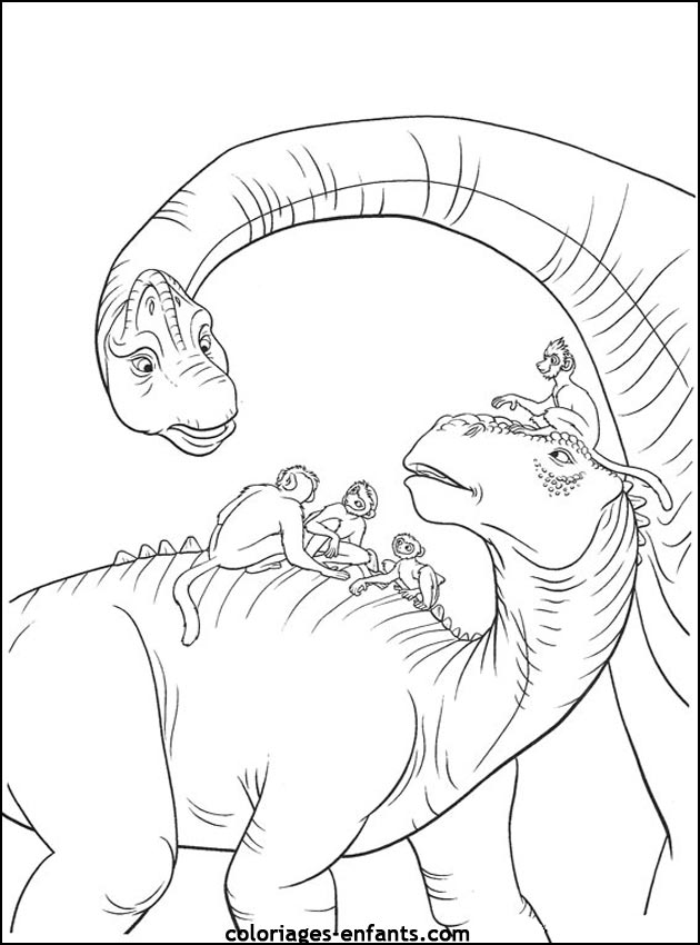 coloriage de dinosaure