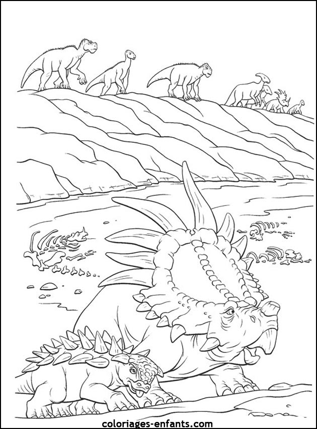 coloriage de dinosaure