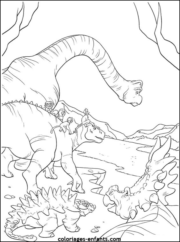 coloriage de dinosaure