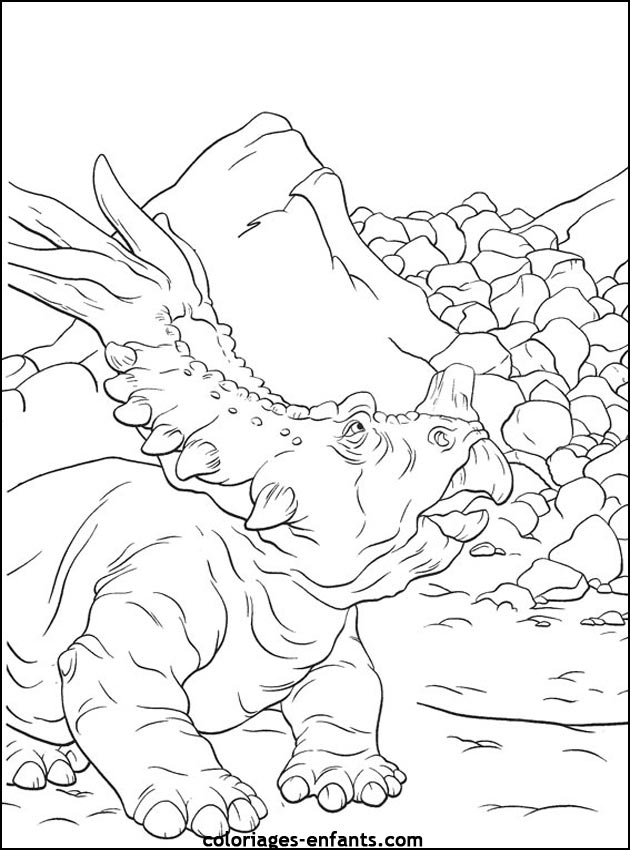 coloriage de dinosaure