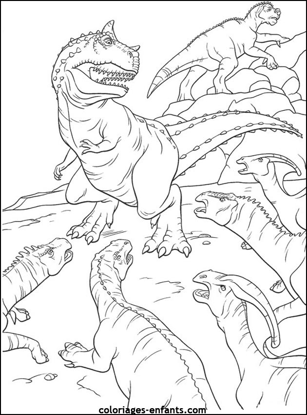 coloriage de dinosaure