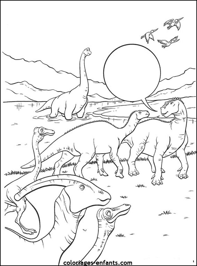 coloriage de dinosaure