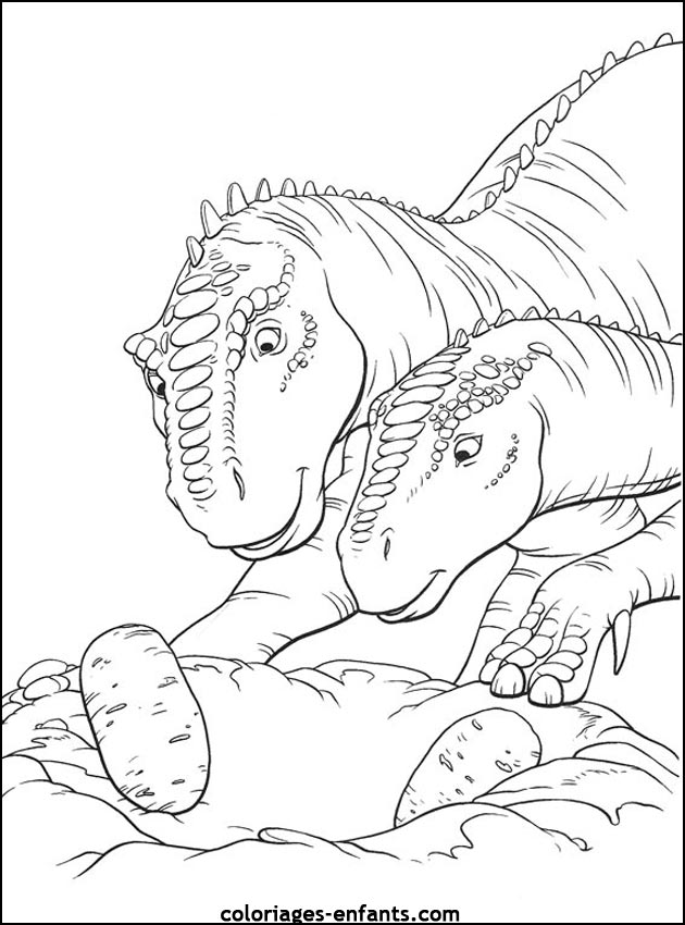 coloriage de dinosaure