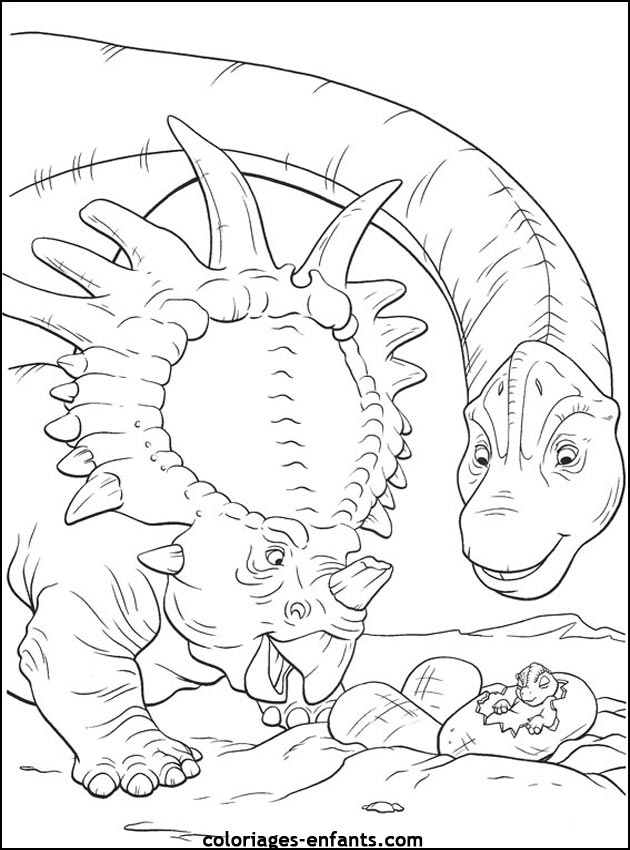 coloriage de dinosaure