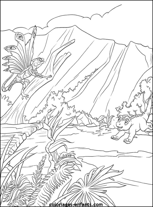 coloriage de dinosaure