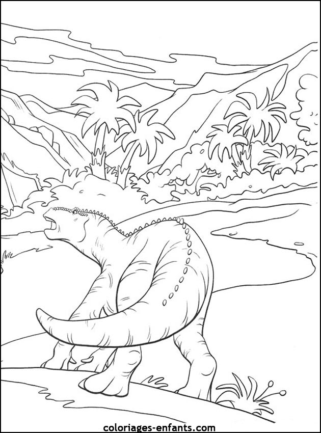 coloriage de dinosaure