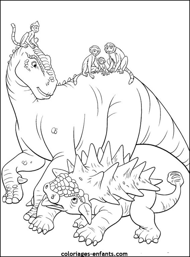 coloriage de dinosaure