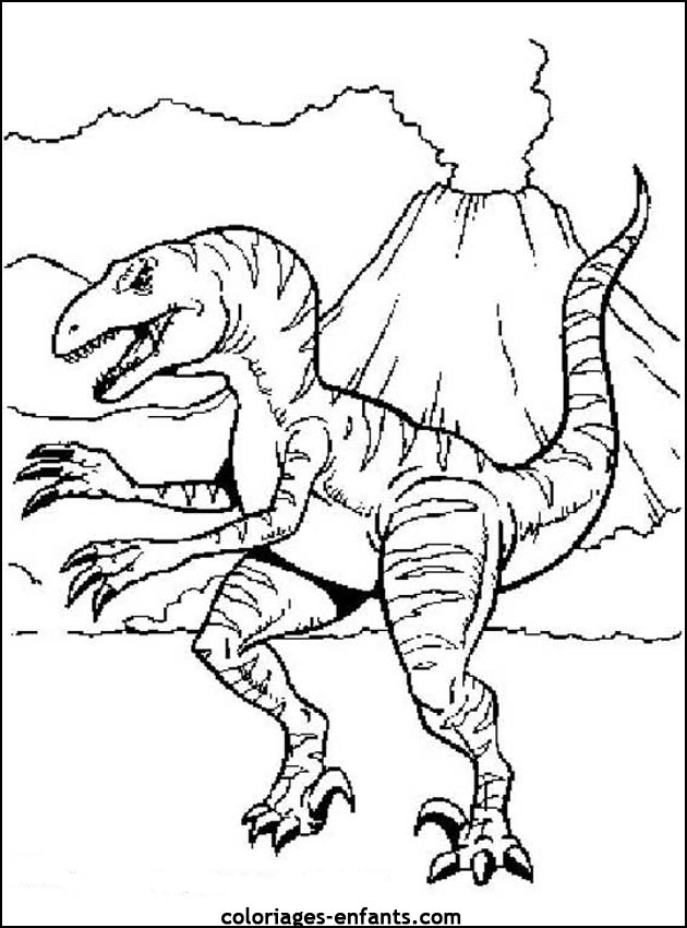 coloriage de dinosaure