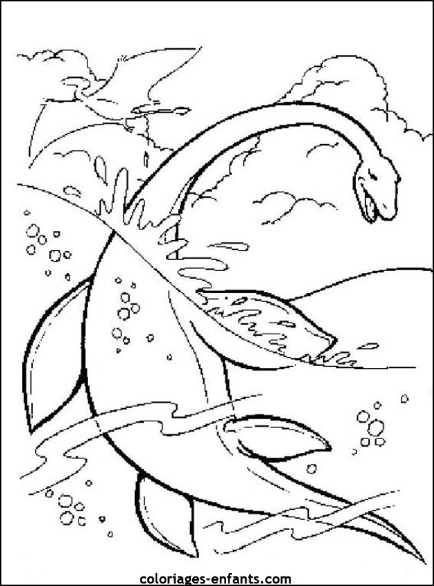 coloriage de dinosaure