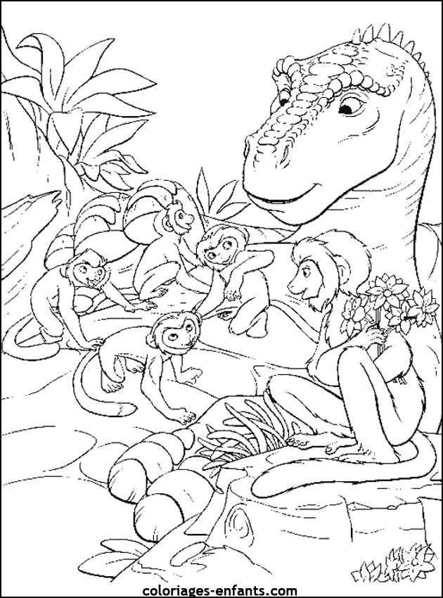 coloriage de dinosaure