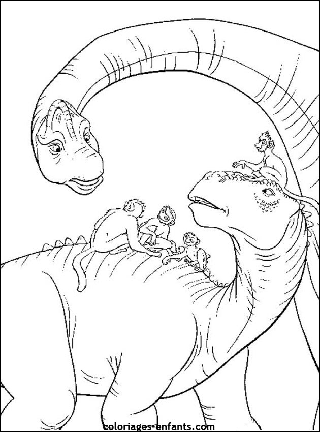 coloriage de dinosaure