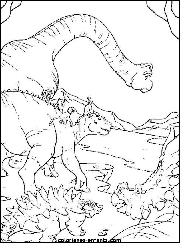 coloriage de dinosaure