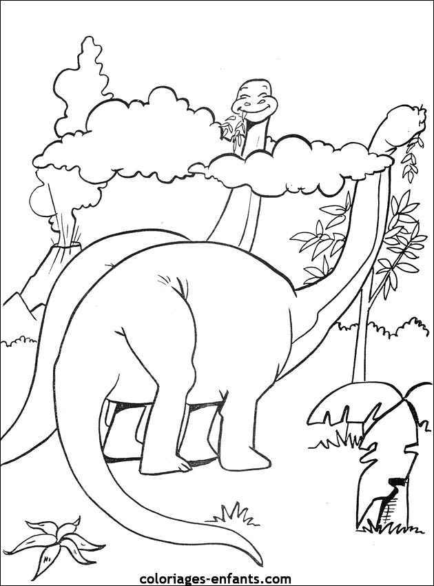 coloriage de dinosaure